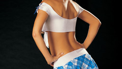 Brunettes ass skirts garter