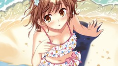 Brunettes bikini brown eyes