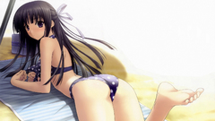 Brunettes bikini feet yosuga