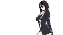 Brunettes bikini white glasses