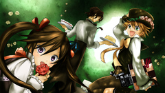 Brunettes blondes Flowers outdoors