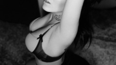 Brunettes blondes legs boobs