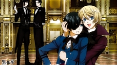 Brunettes blondes suit eyepatch