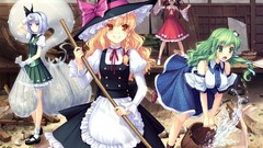 Brunettes blondes touhou blue