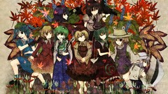 Brunettes blondes touhou gloves