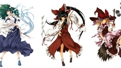 Brunettes blondes touhou gloves