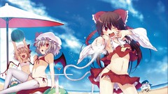 Brunettes blondes touhou wings