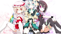 Brunettes blondes touhou wings