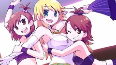 Brunettes blondes twins Anime