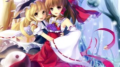 Brunettes blondes witch touhou