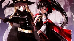 Brunettes blondes witch touhou