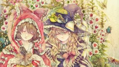 Brunettes blondes witch touhou