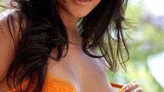 Brunettes blondes woman bra