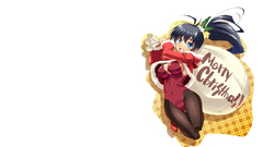 Brunettes blue eyes Christmas