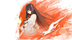 Brunettes boobs long hair