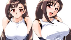 Brunettes boobs Tifa Lockheart