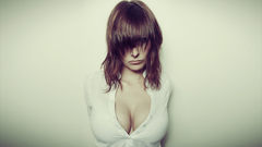 Brunettes boobs woman