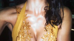 Brunettes boobs woman cleavage