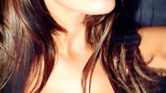 Brunettes boobs woman cleavage