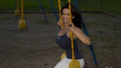 Brunettes boobs woman models