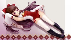 Brunettes boots touhou long