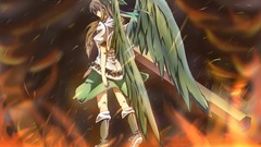 Brunettes boots touhou wings