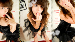 Brunettes brown eyes Ariel