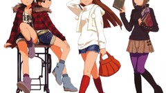 Brunettes brown eyes twins