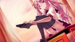 Brunettes classroom school uniforms pantyhose ano natsu de 