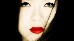 Brunettes close-up blue eyes