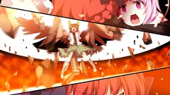 Brunettes close-up touhou wings