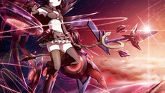 Brunettes clouds touhou wings