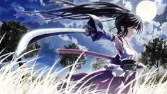 Brunettes clouds Trees vocaloid