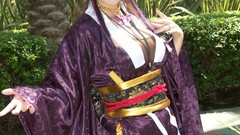 Brunettes cosplay kimono Japanese