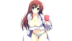 Brunettes ecchi cleavage long