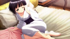 Brunettes ecchi feet kimono