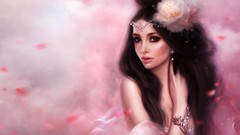 Brunettes flower petals