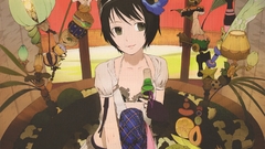 Brunettes Flowers green eyes