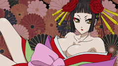 Brunettes Flowers kuroshitsuji geisha