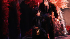 Brunettes Flowers suit eyepatch