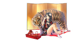 Brunettes Flowers tea Tigers