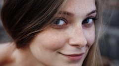 Brunettes freckles Met-Art magazine Indiana A