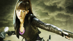 Brunettes girls with guns