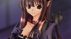 Brunettes glasses long hair