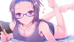 Brunettes glasses meganekko anime