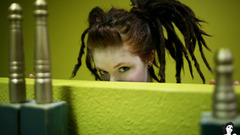 Brunettes Green Women eyes