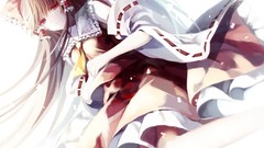 Brunettes hakurei reimu touhou detached sleeves backlights Ascot