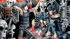 Brunettes Halloween short hair