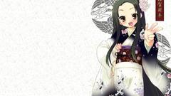 Brunettes Japan Chibi kimono