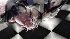 Brunettes lesbians yuri pink